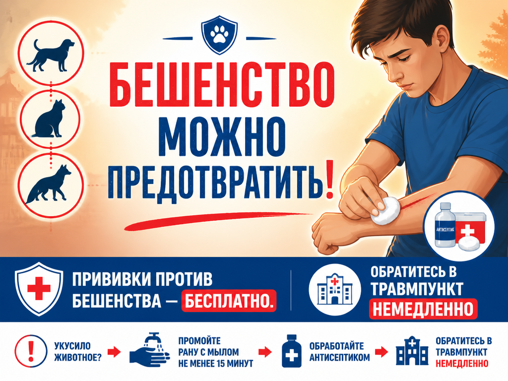 бешенство можно предотватить