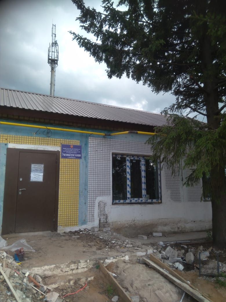 Алькеевский район: здание совета Тяжбердинского сельского поселения ремонтируется по республиканской программе