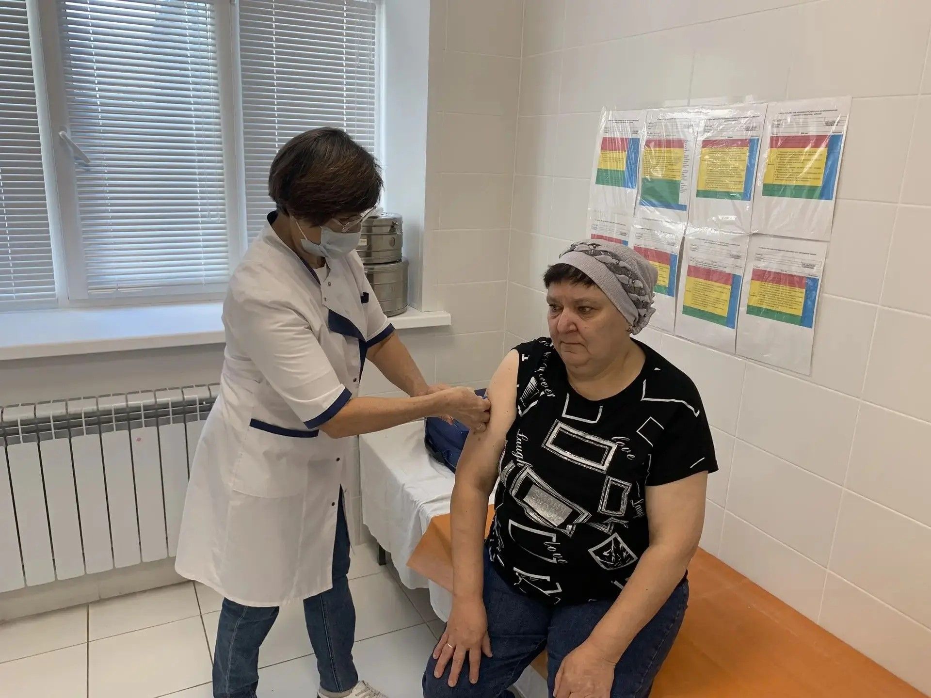 На избирательных участках районного центра организована вакцинация от гриппа
