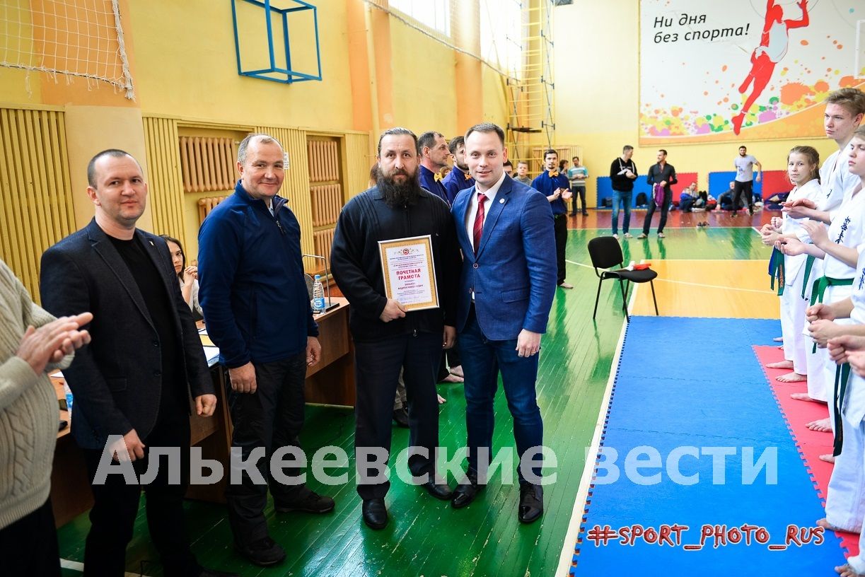 Команда Алькеевского района  на первенстве Татарстана по киокусинкай каратэ