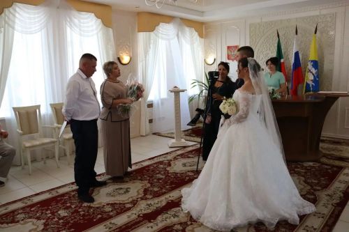 Әлки районы ЗАГС бүлегендә Николаевлар гаиләсе законлы теркәлде