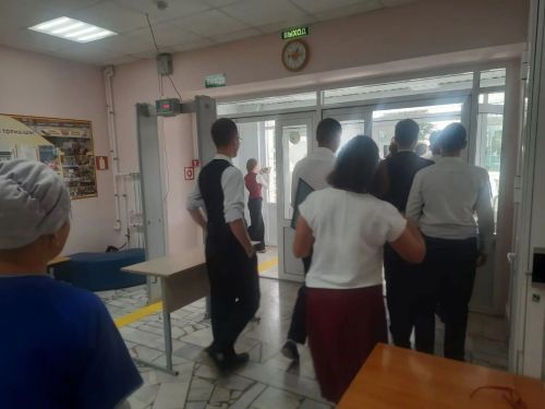 В гимназии имнени Н.Даули 3 сентября состоялась учебная эвакуация