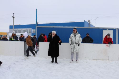 Футбол на льду среди молодежи