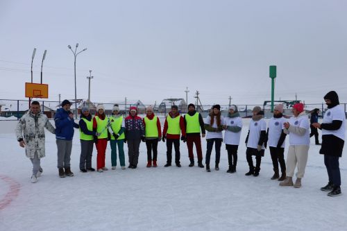 Футбол на льду среди молодежи