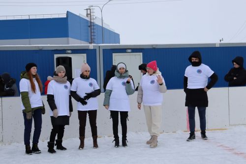 Футбол на льду среди молодежи
