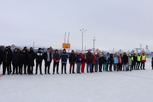 Футбол на льду среди молодежи