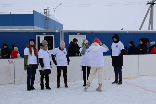 Футбол на льду среди молодежи