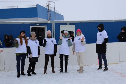 Футбол на льду среди молодежи