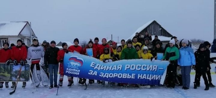 Алькеевским местным отделением был организован хоккейный турнир среди школ