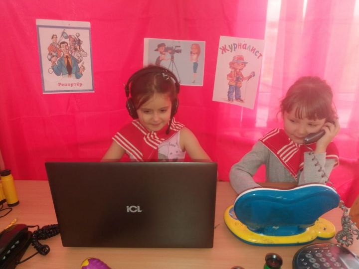 Алькеевский район: в детском садике «Теремок» малышей учат профессии журналиста
