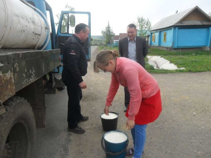 В Алькеевском районе предприниматель Дамир Шайхутдинов принимает молоко с населения по цене 20,50 рубля