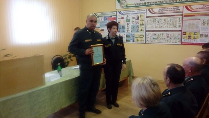 В Алькеевском районе наградили работников леса.