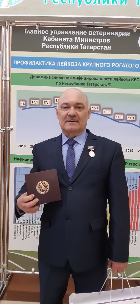 Ветеринарному врачу Алькеевского района присвоено почетное звание