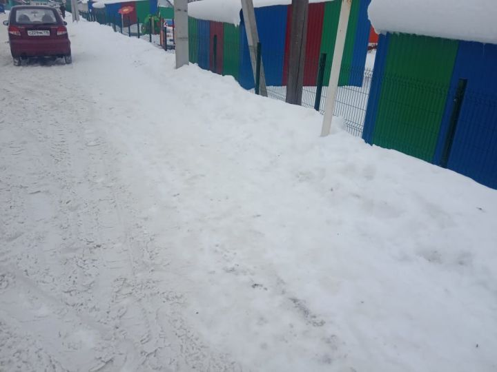 Когда дороги села Базарные Матаки Алькеевского района будут очищены от снежной каши?
