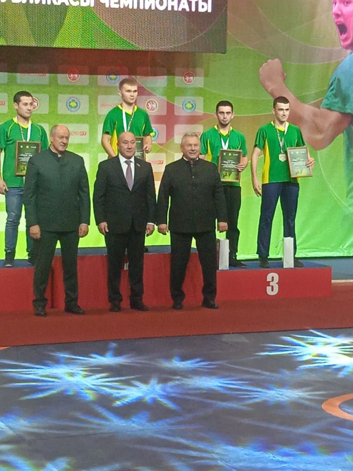 Ильназ Хамидуллин из Базарных Матак занял третье место на чемпионате Татарстана по национальной борьбе куреш