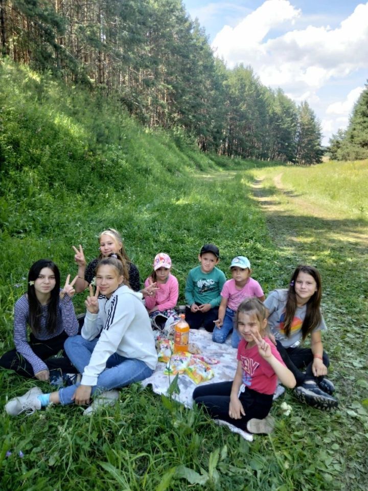 Татарско-Бурнаевский сельский дом культуры организовал летний поход с детьми