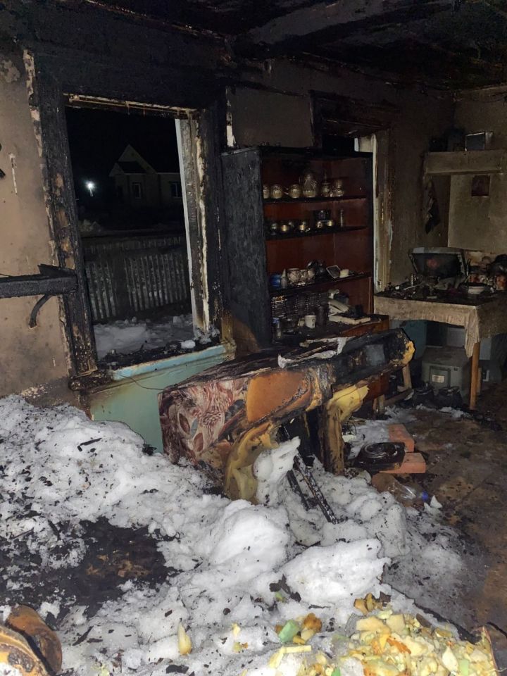 В Алькеевском районе в результате пожара погиб мужчина