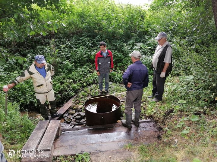 Жители села селе Абдул Салманы благоустроили родник  «Родник Рахимы апа»