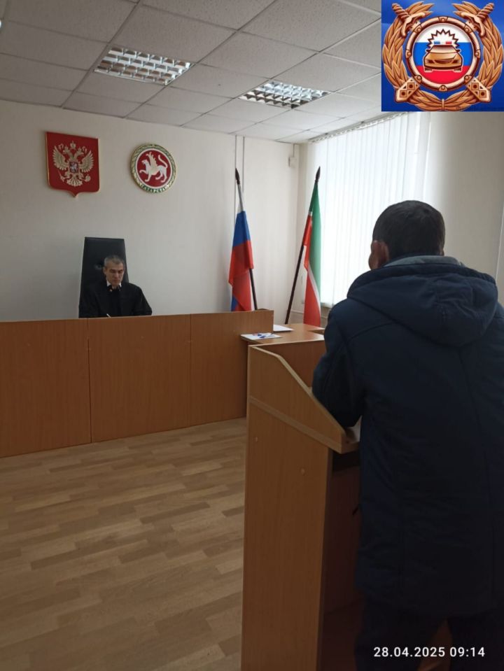 Госавтоинсекция Алькеевского района остановили пьяного водителя