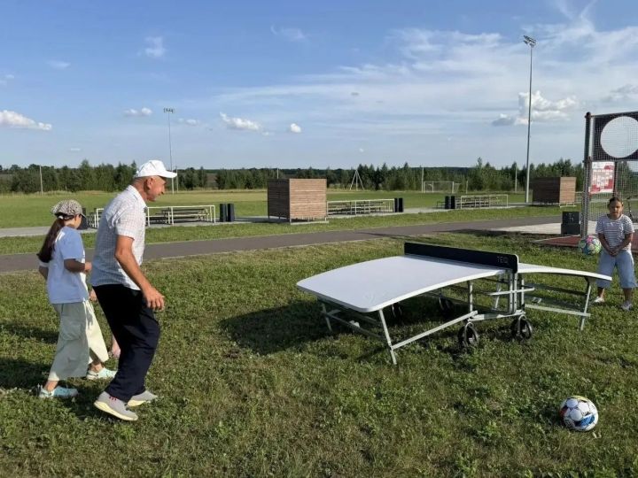 На площадке «Спортивный» села базарные Матаки появилась площадка для текбол