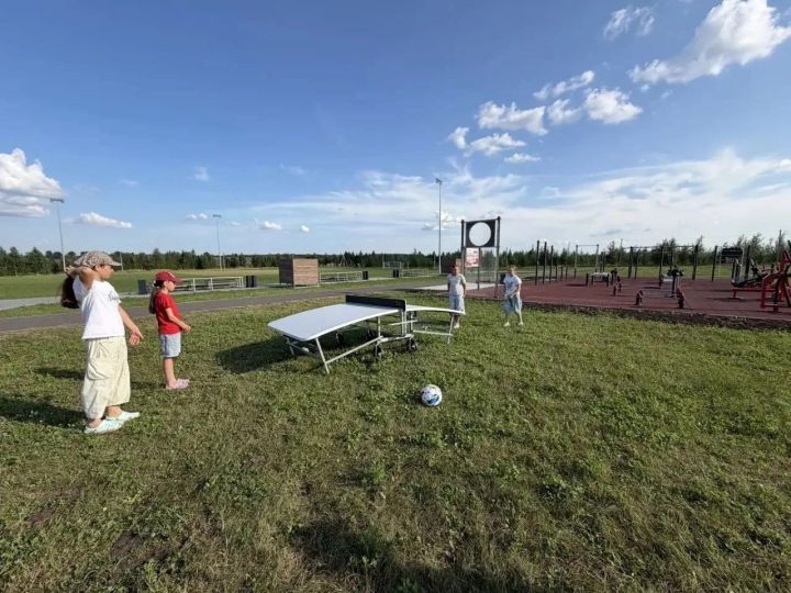 На площадке «Спортивный» села базарные Матаки появилась площадка для текбол