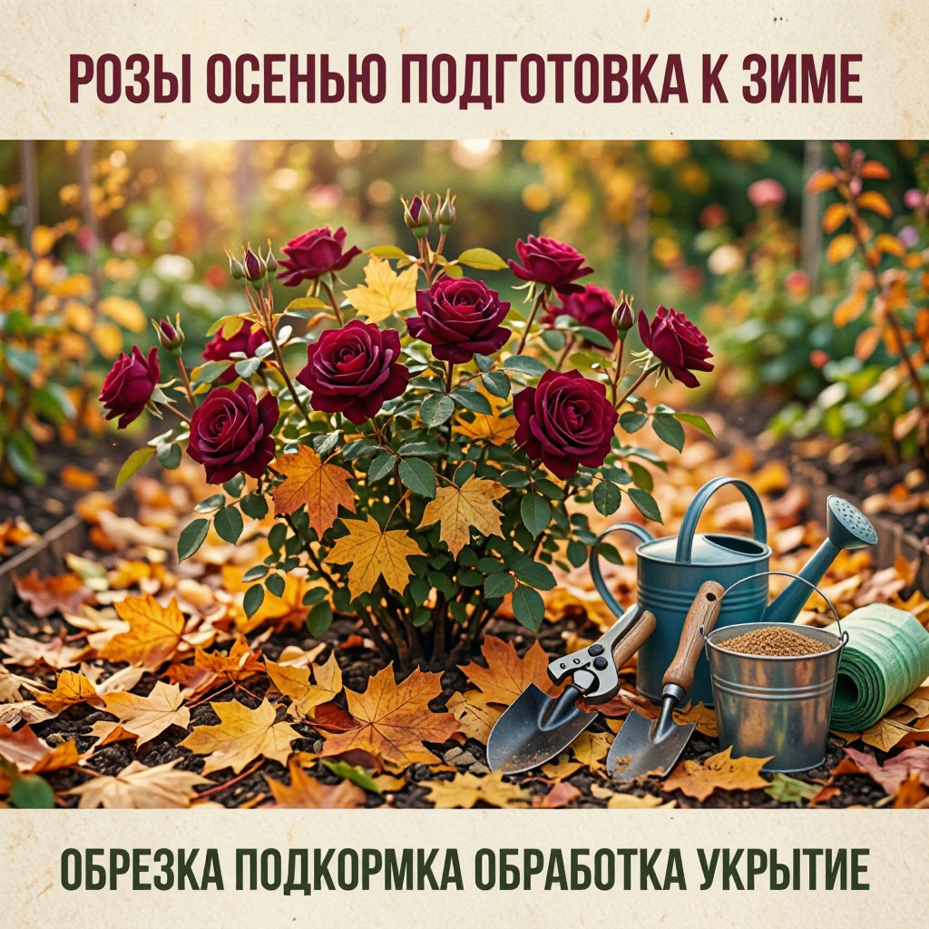 Осенний уход за розами