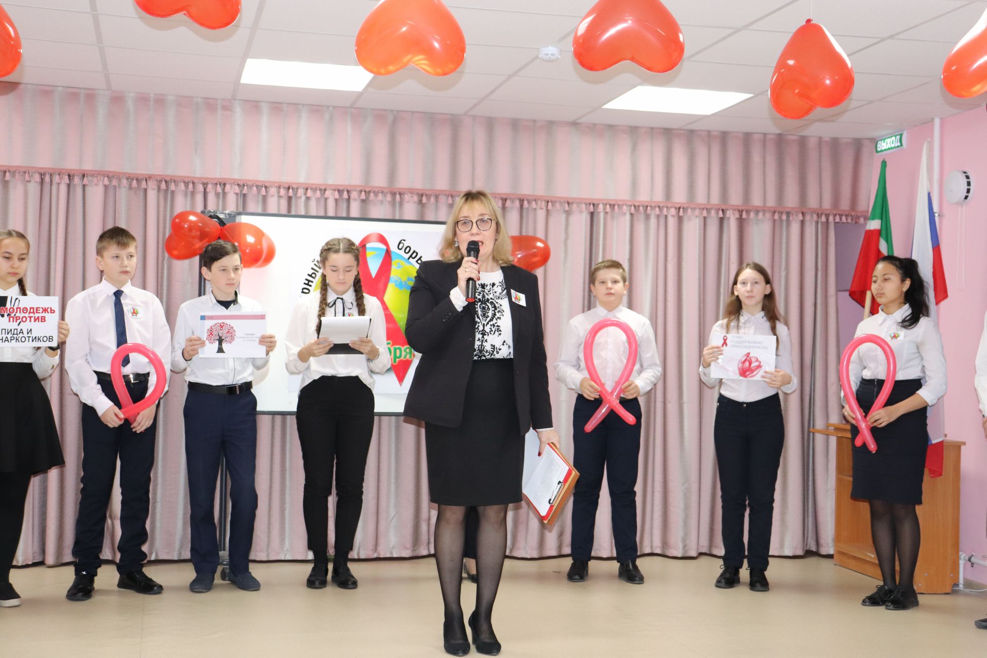 Алькеевский район: в гимназии имени Наби Даули восьмиклассники сказали СПИДу «Нет!»