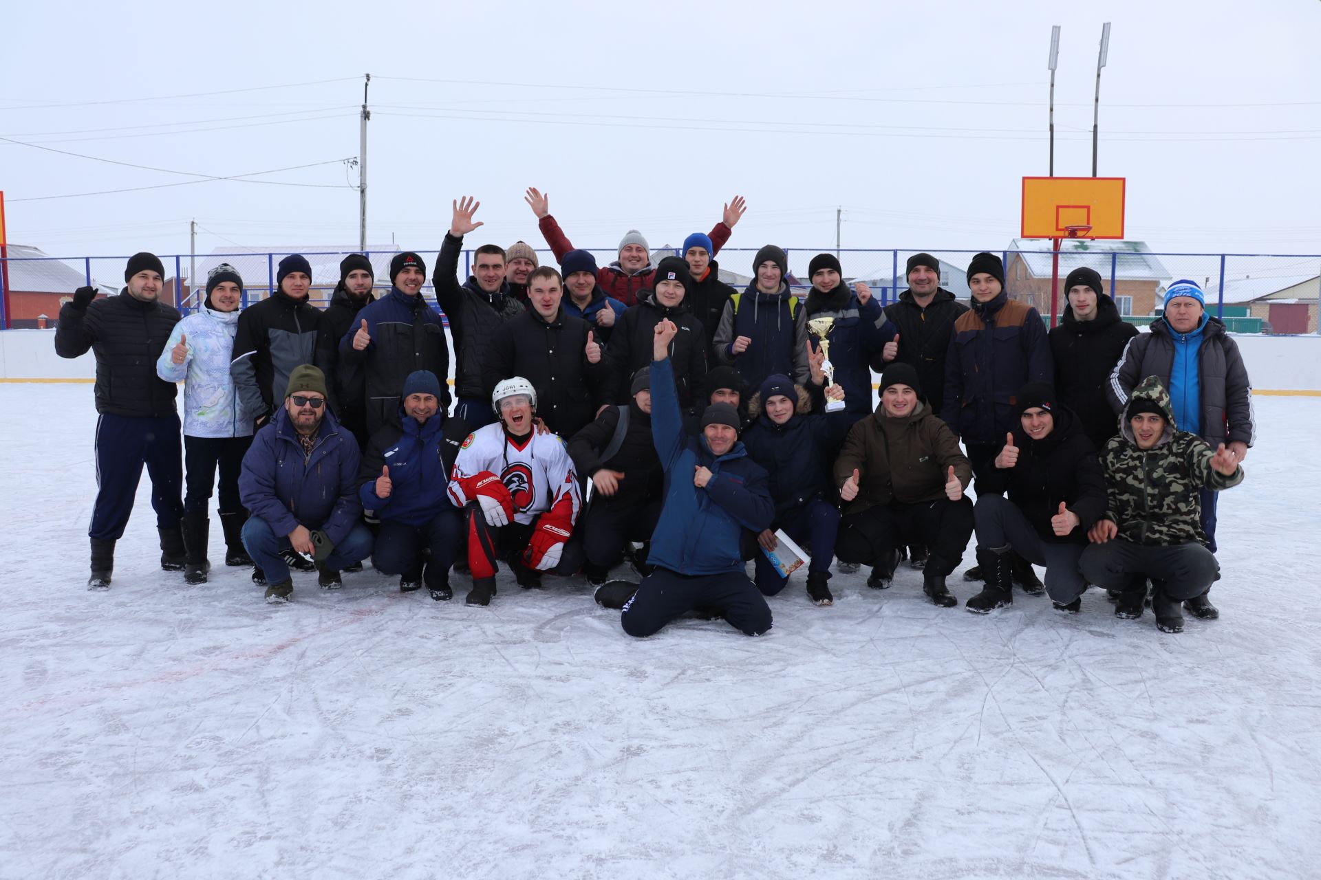 В Алькеевском районе прошло хоккейное состязание, приуроченное юбилейным датам