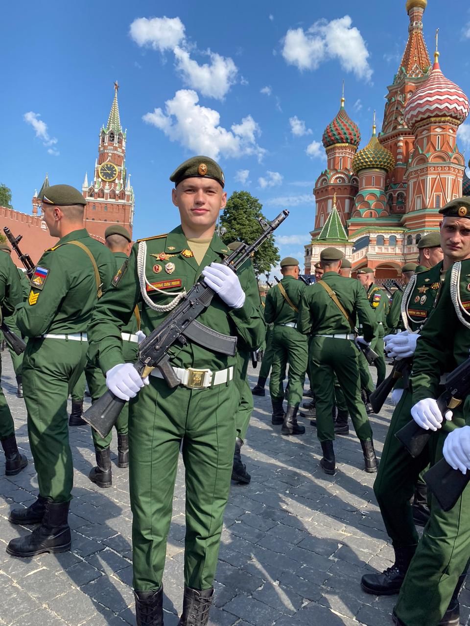 Алькеевский парень Савелий Гордеев сегодня участвует на Параде Победы в Москве
