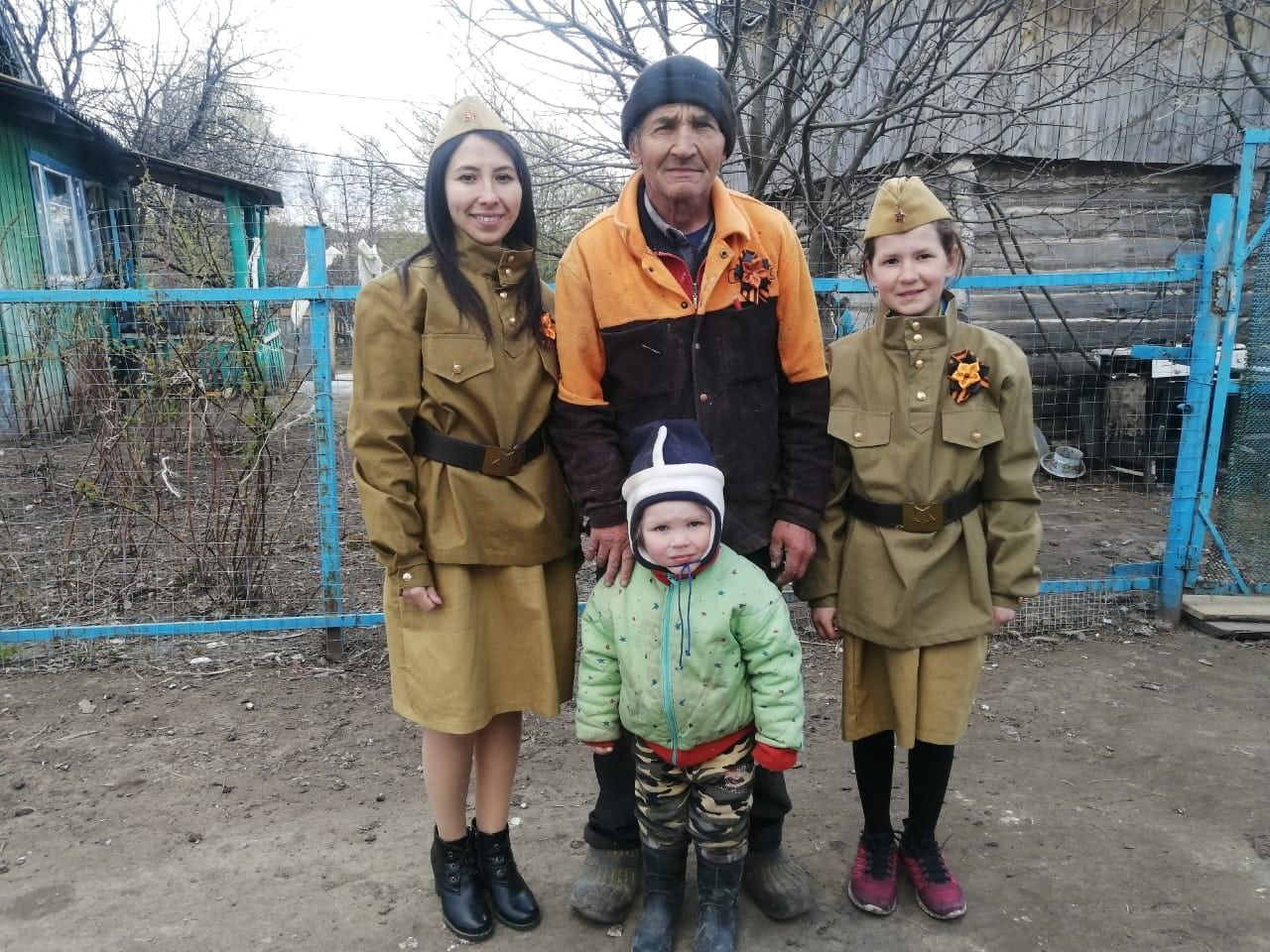Акция  "Георгиевская ленточка" в Новом Ямкино проходит всегда трогательно