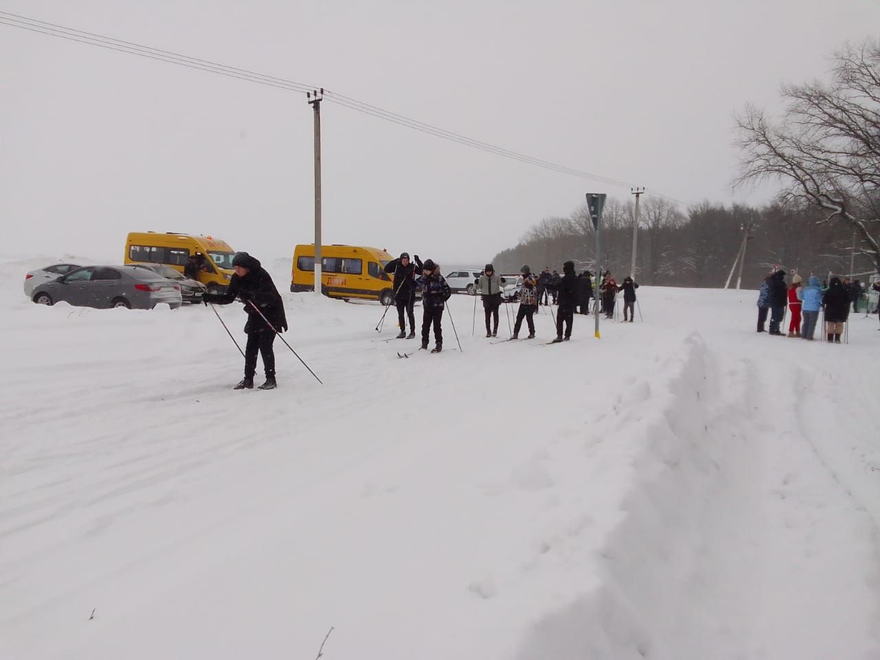 Сегодня в Алькеевском районе прошел новогодний кросс