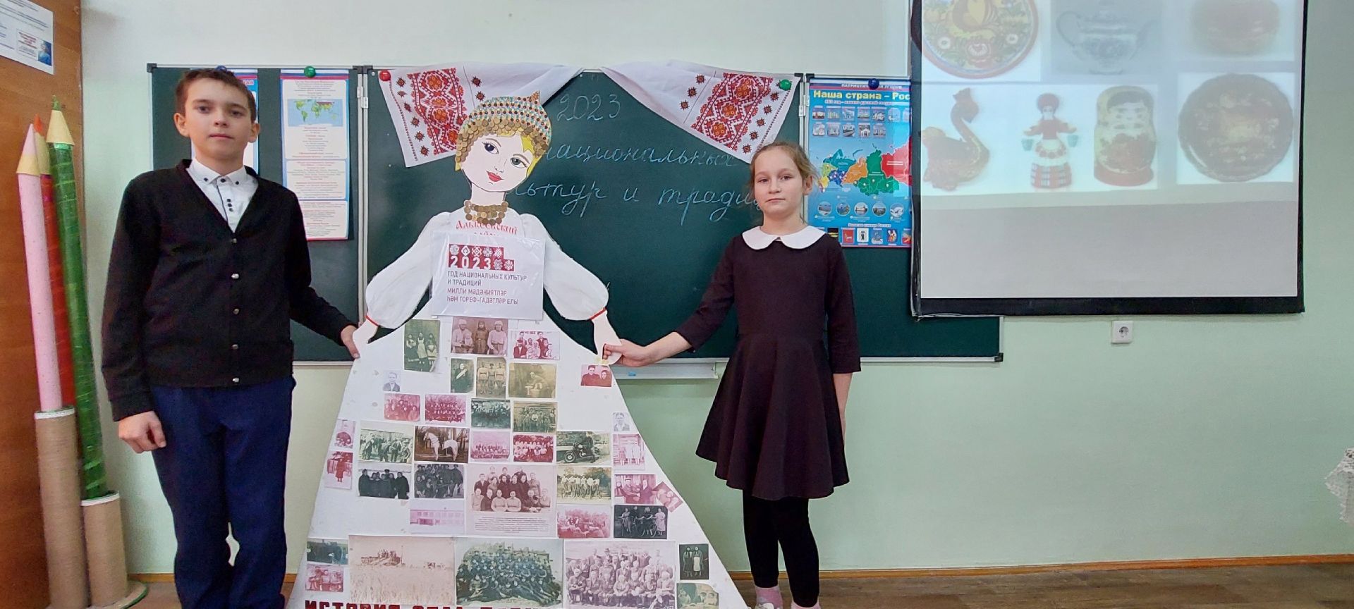 В Борискинской школе прошли классные часы на тему «Народные художественные промыслы России и Республики Татарстан»