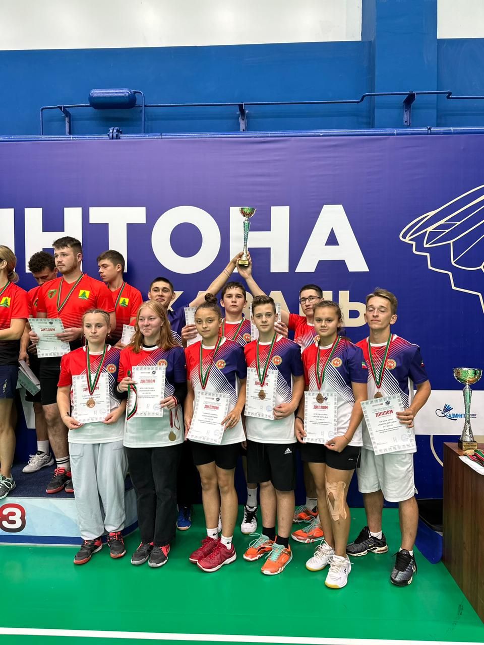 Сборная команда Алькеевского района стала бронзовым призёром Чемпионата  по бадминтону