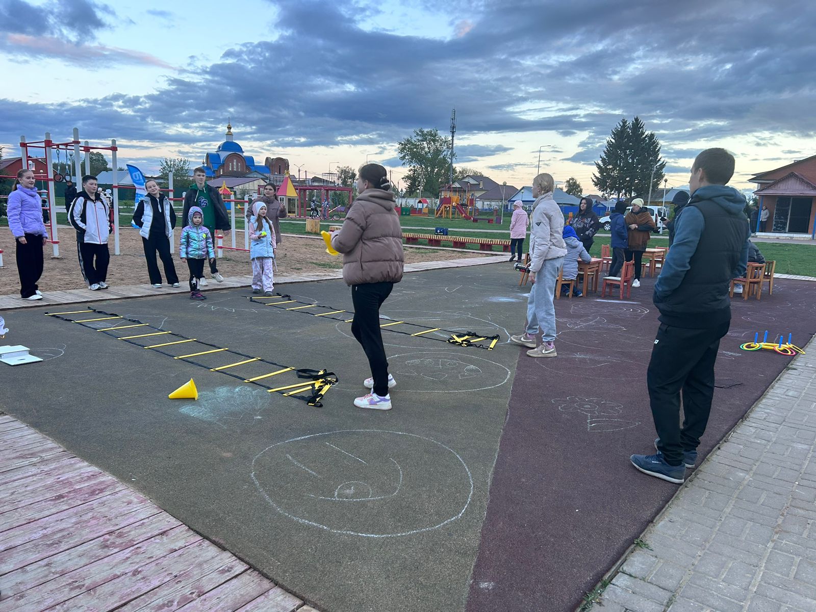 В Центральном парке райцентра сдали нормы ГТО
