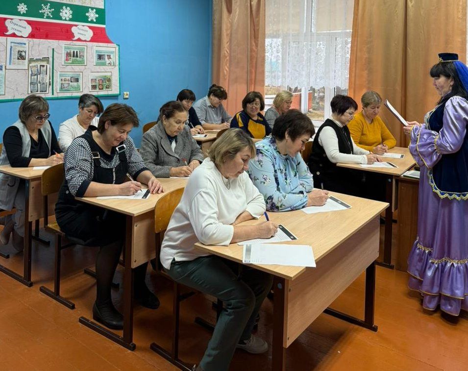 Юхмачы мәктәбендә «Татарча диктант» акциясе узды
