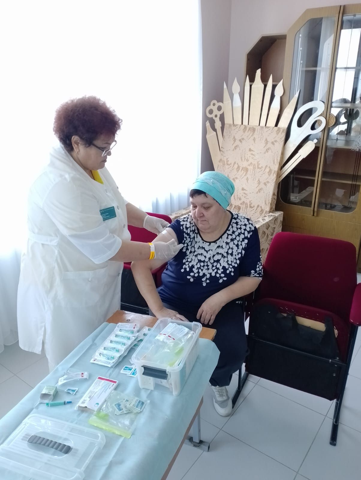 Әлки районында гриппка каршы вакцина кадату башланды