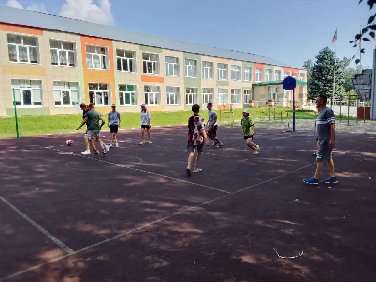 Соревнования  по баскетболу прошли  в селе Юхмачи