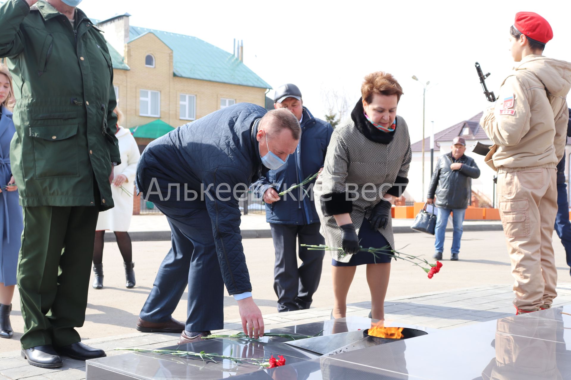 Сергей Погодин һәм Сәрия Сабурская Әлки районында