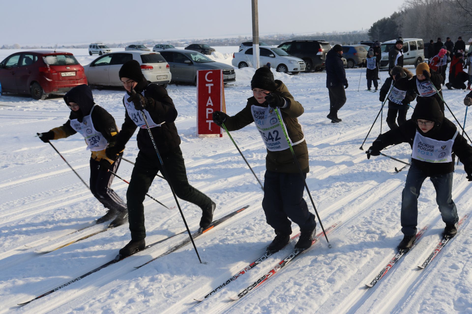 Лыжные соревнования с участием мусульманской молодежи