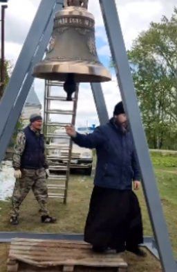 Базарлы Матакның Изге Троица храмында Пасха бәйрәме алдыннан вакытлыча чаң урнаштырдылар