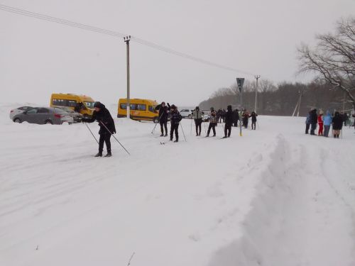 Сегодня в Алькеевском районе прошел новогодний кросс
