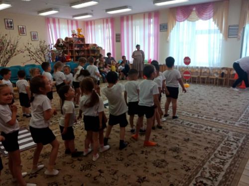 В детском саду «Теремок» села Базарные Матаки проведено спортивное мероприятие по ПДД