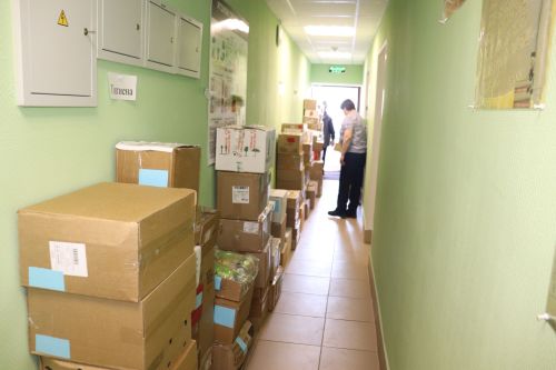 Из Базарных Матак проводили очередную партию гуманитарного груза
