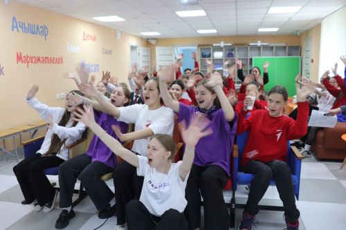 В подростковом клубе «Актай» активисты районного «Движения Первых» рассказали об итогах своей работы