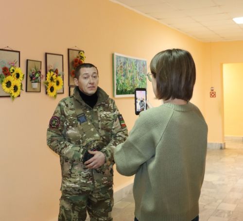 Ветеран  СВО Дмитрий Сашин поздравил  алькеевцев с Новым Годом