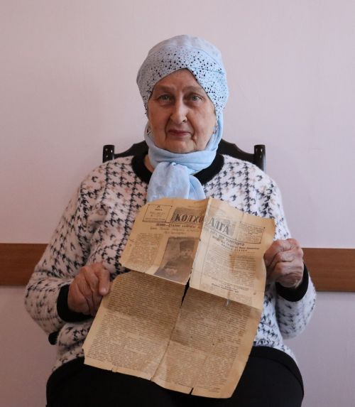 Базарлы Матакта яшәүче Флюра Галимова сугыш чорындагы хатны кадерләп саклый