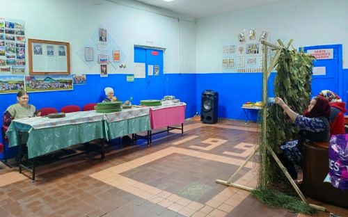 В Верхнекачеевском клубе завершили плетение 85‑й сети»