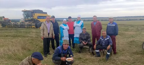 Агитбригада районного Дома культуры выступила на полях Алькеевского района