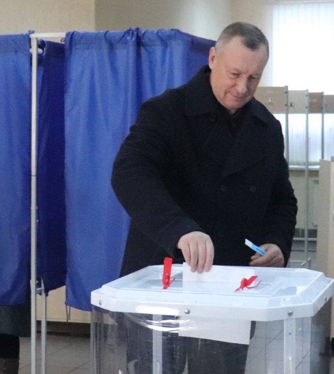 Глава Алькеевского района Александр Никошин проголосовал на выборах Президента России