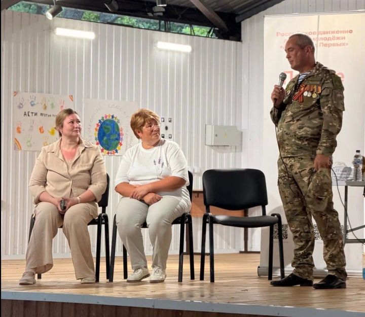 Командир штурмового отряда СВО Олег Матвеев побывал в лагере «Дубки»